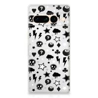 Silicone Back Case Google Pixel 7 Pro Silver Punk - thumbnail