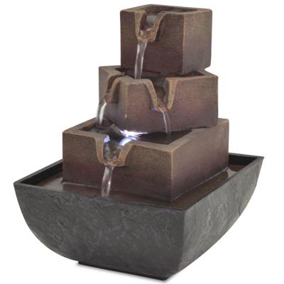 VidaXL Binnenfontein met led-verlichting polyresin