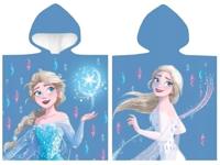 Frozen poncho 50 x 100 cm blauw - thumbnail