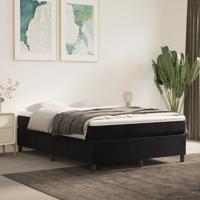 Boxspring met matras fluweel zwart 140x200 cm - thumbnail