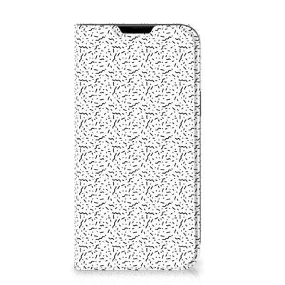 Apple iPhone 14 Plus | Hoesje met Magneet | Stripes Dots Apple iPhone 14 Plus | Hoesje met Magneet | Stripes Dots