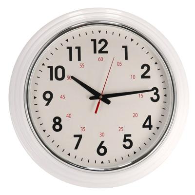 Gerimport Wandklok 50 x 9 Cm Kunststof Wit