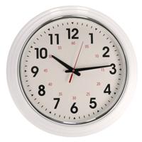 Gerimport Wandklok 50 x 9 Cm Kunststof Wit - thumbnail