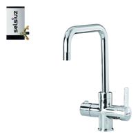 Kokendwaterkraan Selsiuz Haaks Chroom Inclusief Combi Extra Boiler - thumbnail