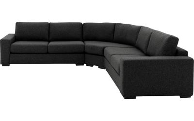 Goossens Bank Lucca antraciet, stof, 2,5-zits, stijlvol landelijk Goossens Bank Lucca antraciet, stof, 2,5-zits, stijlvol landelijk