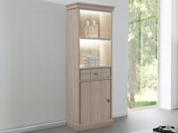 Kolomkast ORANO 1 deur 1 lade links olm bruin - thumbnail