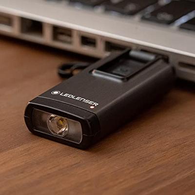 Ledlenser K6R Sleutelboslamp werkt op een accu LED Met USB-poort 400 lm 30 g
