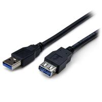 StarTech.com 1,8m SuperSpeed USB 3.0 Verlengkabel A naar A - Zwart M/F - thumbnail