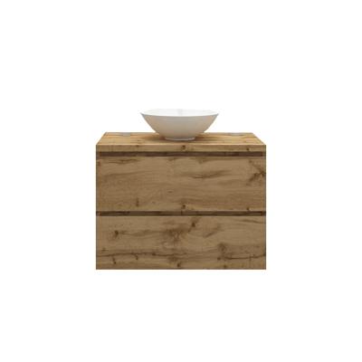 Badkamermeubelset Gliss Zeus 80 cm Rustiek Eiken Met Waskom