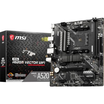 Moederbord MSI MAG A520M VECTOR WIFI AMD A520 AMD AM4