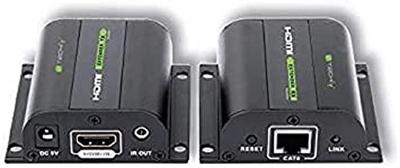 Techly IDATA EXT-E70I audio/video extender AV-zender & ontvanger Zwart