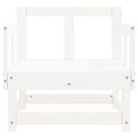 Tuinstoelen 2 st massief grenenhout wit - thumbnail