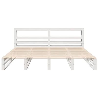 Bedframe zonder matras massief grenenhout wit 180x200 cm Bedframe zonder matras massief grenenhout wit 180x200 cm