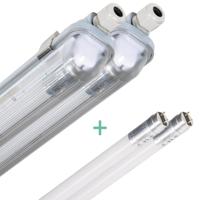 2 PACK -LED's Light Complete LED TL lamp met LED buis 150 cm - Binnen en buiten - 3060lm - 16.5W - 4000K - 185lm/w - Energielabel B - thumbnail
