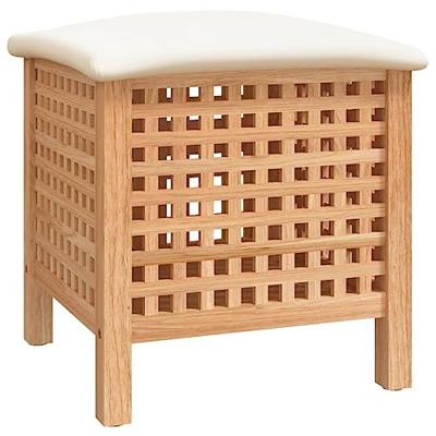 VidaXL Badkamerkruk 48x47,5x52 cm massief walnotenhout VidaXL Badkamerkruk 48x47,5x52 cm massief walnotenhout