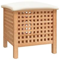 VidaXL Badkamerkruk 48x47,5x52 cm massief walnotenhout - thumbnail