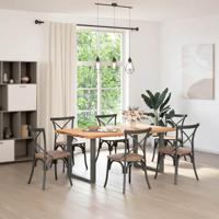 Eettafelpoten 2 st U-vormig 80x(72-73) cm staal antraciet - thumbnail