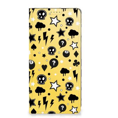 Mobiel BookCase Motorola Moto E13 4G Punk Geel Mobiel BookCase Motorola Moto E13 4G Punk Geel