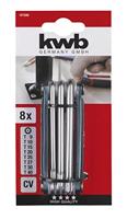 kwb Inbussleutelset T 9, T 10, T 15, T 20, T 25, T 27, T 30, T 40 8-delig - thumbnail