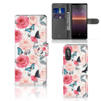 Sony Xperia 10 II Hoesje Butterfly Roses - thumbnail