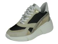 Via Vai 5603029 suède chunky sneakers beige/zwart - thumbnail