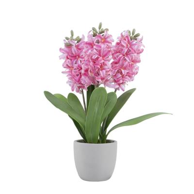 Kunstbloemen hyacint roze 28xH41cm