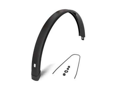 Eurofender achterspatbord tempo square 28" 65mm mat zwart