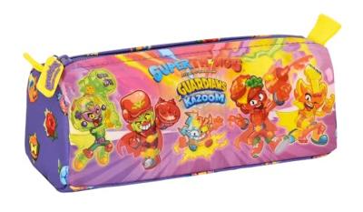 Schoolpennenzak SuperThings Guardians of Kazoom Paars Geel (21 x 8 x 7 cm)