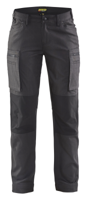 Blåkläder Dames Service werkbroek stretch 71591146 | Donkergrijs/Zwart | Maat 48 - 7330509485002 - thumbnail