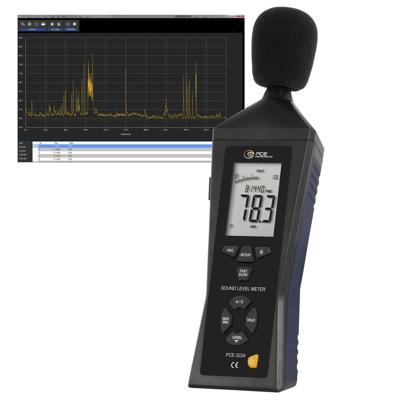 PCE Instruments Decibelmeter Datalogger 30 - 80 dB 31.5 Hz - 8 kHz USB PCE Instruments Decibelmeter Datalogger 30 - 80 dB 31.5 Hz - 8 kHz USB