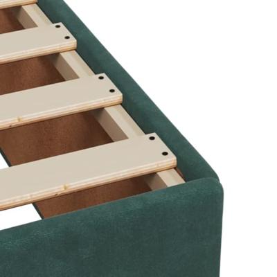Bedframe zonder matras 180x200 cm fluweel donkergroen