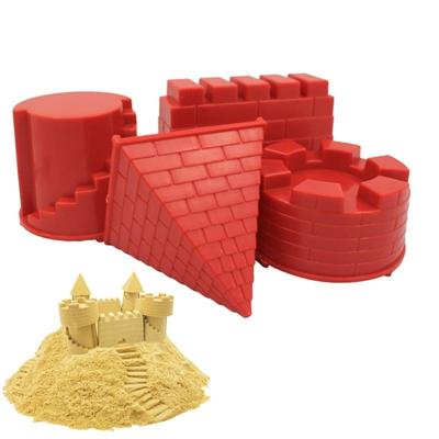 4 PC'S kinderen educatief speelgoed kasteel mallen spelen zand gereedschap (rood) 4 PC'S kinderen educatief speelgoed kasteel mallen spelen zand gereedschap (rood)