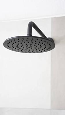 Ben Round hoofddouche Ø25cm mat zwart