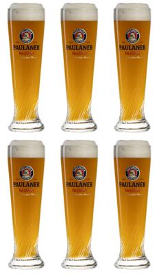 Paulaner Bierglazen Weizen - 500 ml - 6 stuks