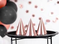 Party Hoedjes Rose Goud 6 stuks - thumbnail