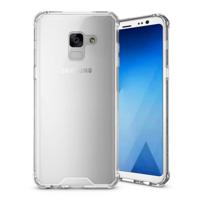Voor Galaxy A8 PLUS (2018) Cover acryl + TPU schokbestendige transparant Armor beschermende Back Case(Transparent) - thumbnail
