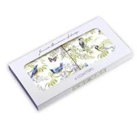 Vogels in blauweregen, Janneke Brinkman Onderzetters 6 stuks - thumbnail