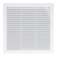 Ventilatierooster EDM 87700 Wit 10 x 10 cm - thumbnail