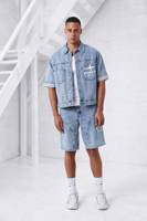 Project X Paris Carpanter Denim Zomerset Heren Lichtblauw - Maat XXL - Kleur: Lichtblauw | Soccerfanshop - thumbnail