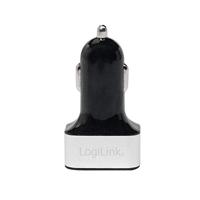 LogiLink USB-oplader 25.5 W 3x USB-A Zwart Auto - thumbnail