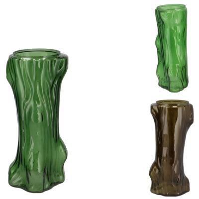 Daan Kromhout Vaas tree groen 14 cm 3 assorti | 12 stuks