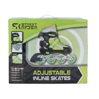 Street Rider inline skates groen/zwart verstelbaar 37-40 - thumbnail