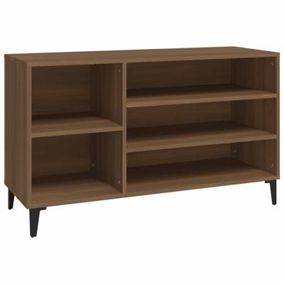 VidaXL Schoenenkast 102x36x60 cm bewerkt hout bruin eikenkleur