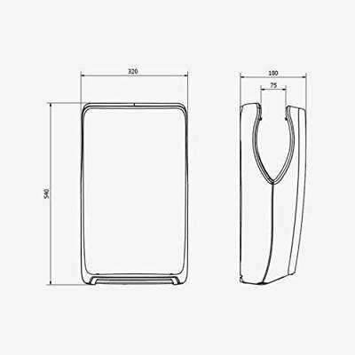 Jofel Jofel Tifon Jet smart ultra fast handdroger hands-in - donkergrijs