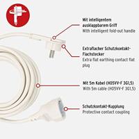 Brennenstuhl BN-1168980250 Stroom Verlengkabel 5 M H05vv-f 3g1.5 Ip20 Wit - thumbnail