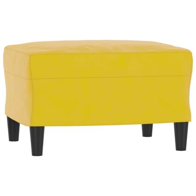 3-delige Loungeset met kussens fluweel geel - thumbnail