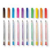 Cricut Glitzer Gel 0,8mm, 10er Stiftset Blauw, Geel, Oranje, Groen, Rood, Zwart, Bruin, Lichtblauw, Roze, Lila - thumbnail