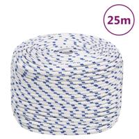 VidaXL Boot touw 10 mm 25 m polypropyleen wit - thumbnail