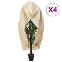 Plantenhoezen met ritssluiting 4 st 70 g/m² 2,36x2 m - thumbnail