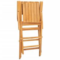 Tuinstoelen inklapbaar 2 st 55x61x90 cm massief teakhout - thumbnail